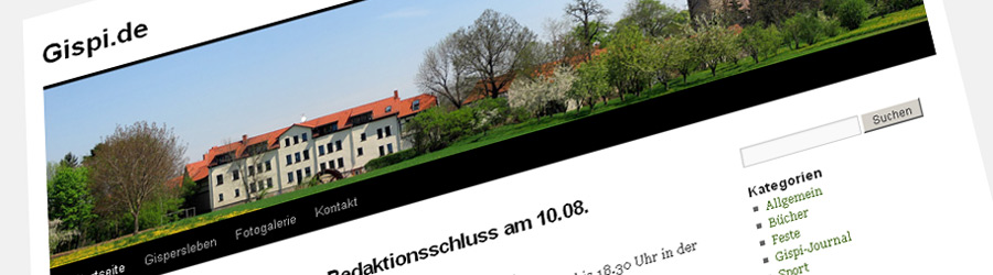 Ortsseite Gispersleben